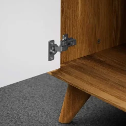 Sale 134x48x40 Lowboard in Wildeiche & Weiß - Diesta Tv & Hifi-Möbel|Lowboards