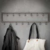 Sale 80x20x4 Metall Wandgarderobe mit 15 Kleiderhaken - Vinkoja Garderoben