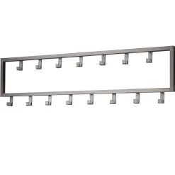 Sale 80x20x4 Metall Wandgarderobe mit 15 Kleiderhaken - Vinkoja Garderoben