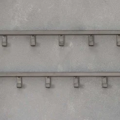 Sale 80x20x4 Metall Wandgarderobe mit 15 Kleiderhaken - Vinkoja Garderoben