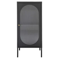 Best 50x110x35 Metallschrank mit Glastür modern - Gabadoza Vitrinen