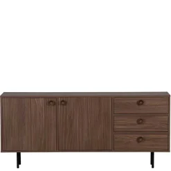 Sale 145x64x40 Mid Century Kommode in Walnuss - Essyno Tv & Hifi-Möbel|Lowboards