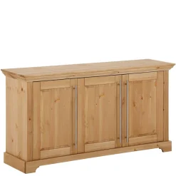 Best 132x70x39 Moderne Holzkommode mit drei Türen - Noellisa Sideboards