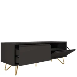 Clearance 120x45x40 Niedrige Kommode mit Klappe & Schublade - Tascam Tv & Hifi-Möbel|Lowboards