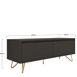 Clearance 120x45x40 Niedrige Kommode mit Klappe & Schublade - Tascam Tv & Hifi-Möbel|Lowboards