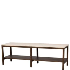 Sale 140x45x40 Offenes Regal in Beige Travertin - Calumha Tv & Hifi-Möbel|Lowboards