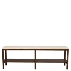 Sale 140x45x40 Offenes Regal in Beige Travertin - Calumha Tv & Hifi-Möbel|Lowboards