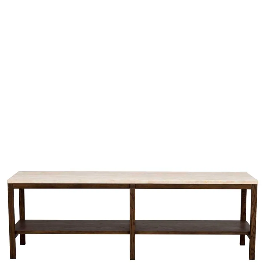 Sale 140x45x40 Offenes Regal in Beige Travertin - Calumha Tv & Hifi-Möbel|Lowboards