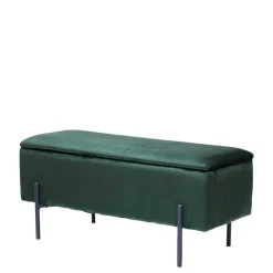95x46x37 Polsterbank in Grün Samt - Vongura Sitzbank