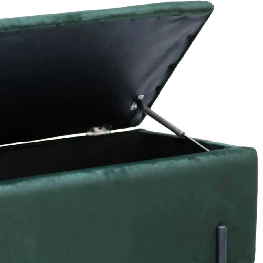 95x46x37 Polsterbank in Grün Samt - Vongura Sitzbank