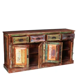 160x190x40 Recyclingholz Anrichte im Shabby Chic - Jamaica Schränke