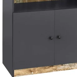 80x182x40 Regal in Holz verwittert - Guerrero Regale|Vitrinen