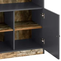 80x182x40 Regal in Holz verwittert - Guerrero Regale|Vitrinen