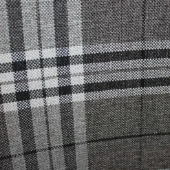 Outlet 100x90x52 Retro Esszimmerbank in Kariert - Rave Sitzbank