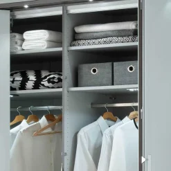 Hot 307x240x58 Schlafzimmerschrank mit Falttüren - Audra Kleiderschränke|Schränke