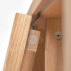 85x170x43 Schrank mit drei Lamellen Türen - Azuro Schränke