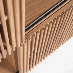 85x170x43 Schrank mit drei Lamellen Türen - Azuro Schränke