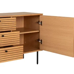 Best 150x75x40 Sideboard in Eiche Natur Furnier - Virona Sideboards