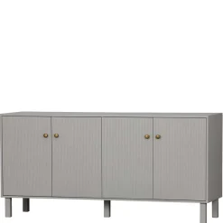 160x78x46 Skandi Sideboard 4-türig in Grau - Huvina Sideboards