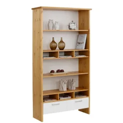 Best 102x188x39 Standregal in WeiĂ & Honig - Enjes Regale