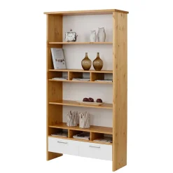 Best 102x188x39 Standregal in Weiß & Honig - Enjes Regale