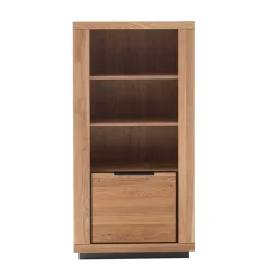 Sale 72x142x40 Teilmassives Regal mit drei Fächern & Tür - Vlacoma Regale|Vitrinen