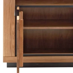 Sale 72x142x40 Teilmassives Regal mit drei Fächern & Tür - Vlacoma Regale|Vitrinen