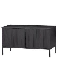100x56x44 2-türiges TV Board in Schwarz - Gelvins Lowboards