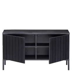 100x56x44 2-türiges TV Board in Schwarz - Gelvins Lowboards