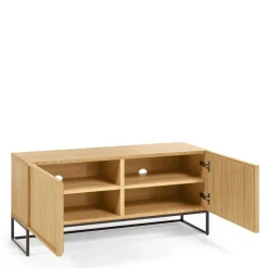 Clearance 112x51x42 2-türiges TV Lowboard in Eiche - Ravilon Tv & Hifi-Möbel|Lowboards