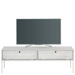 Sale 140x45x40 TV Board aus Kiefer in Creme Weiß - Ejeliva Tv & Hifi-Möbel|Lowboards