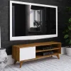 Clearance 134x48x40 TV Board mit Tür & 2 Fächern - Diesta I Tv & Hifi-Möbel|Lowboards