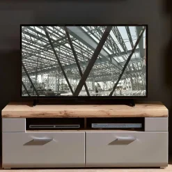 Best 140x51x47 TV Element in Grau & Eiche - Fraguca Tv & Hifi-Möbel|Lowboards
