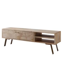 Sale 145x47x35 TV Lowboard aus Mango Massivholz - Geyco Tv & Hifi-Möbel|Lowboards