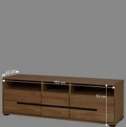 Best 163x53x42 TV Lowboard mit 3 Schubladen - Sennya Tv & Hifi-Möbel|Lowboards