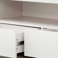 202x54x40 TV Unterschrank in Weiß & Asteiche - Vangels Tv & Hifi-Möbel|Lowboards