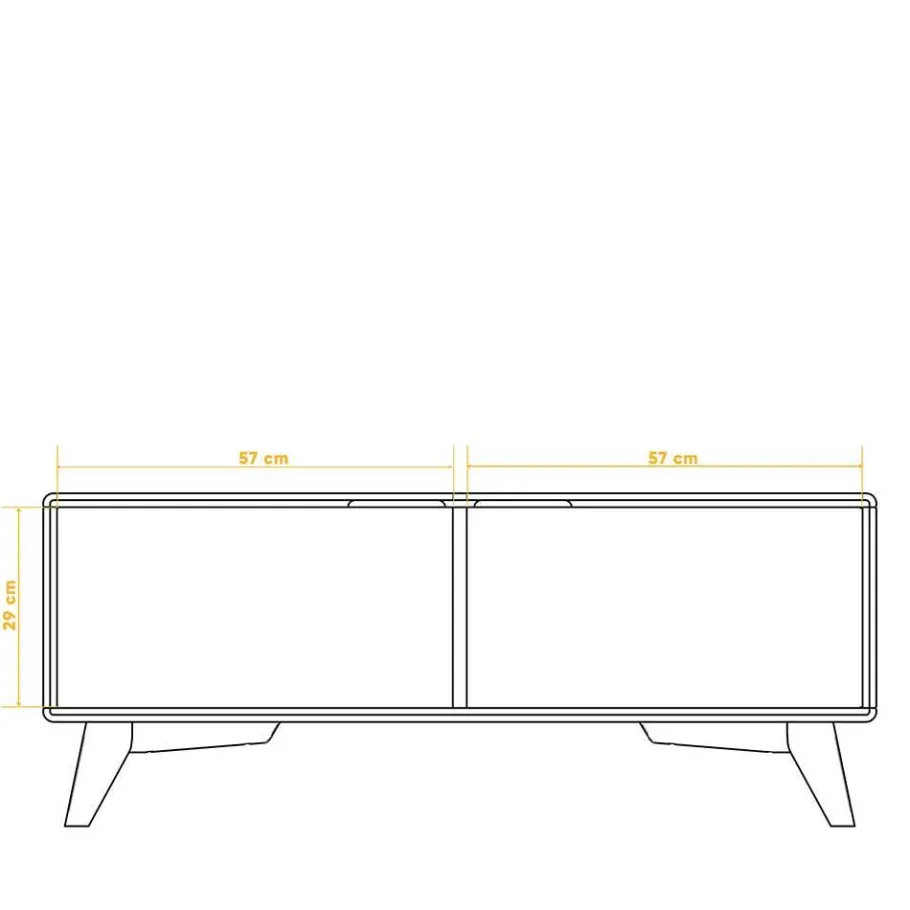 120x48x40 TV Unterschrank mit zwei Türen - Junola Tv & Hifi-Möbel|Lowboards