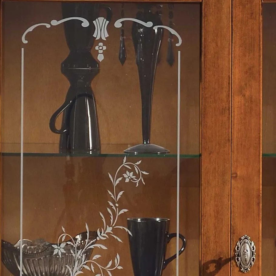 107x120x40 Vitrine im Italienischen Stil - Carlenna Highboards