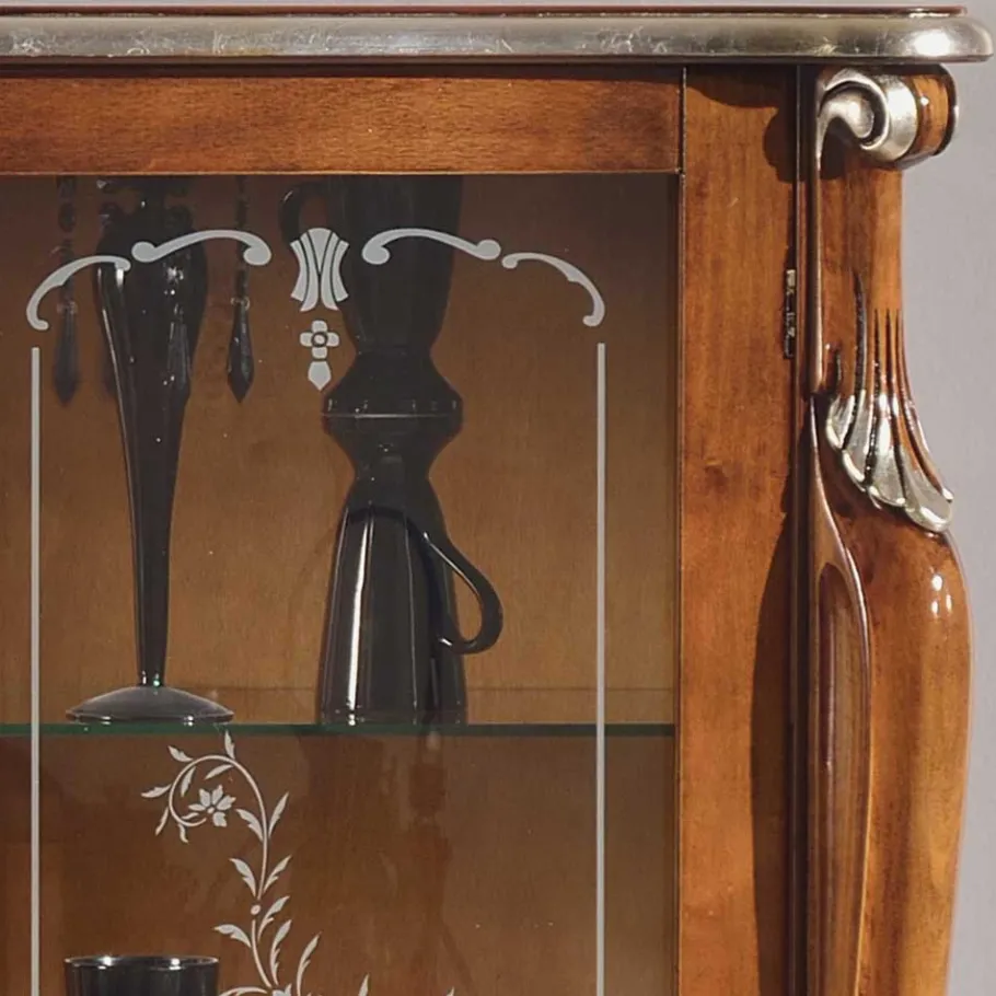 107x120x40 Vitrine im Italienischen Stil - Carlenna Highboards