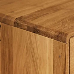 Best 90x110x40 Vitrine Kommode aus Wildeiche - Eavy Highboards|Vitrinen