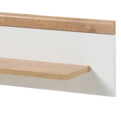 Sale 107x20x19 Wand Regal in Weiß & Eichefarben - Cablos Regale