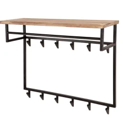 Clearance 100x80x33 Wandgarderobe aus Stahl mit 12 Haken - Lucos Garderoben