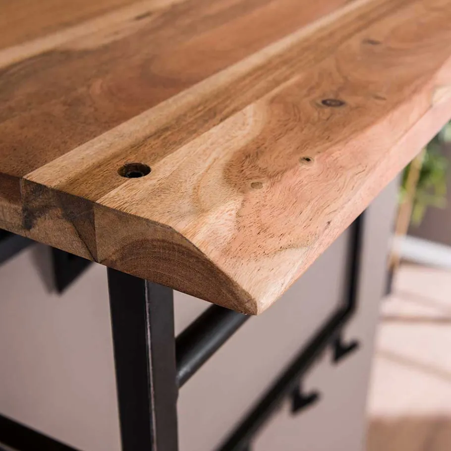 Clearance 100x80x33 Wandgarderobe aus Stahl mit 12 Haken - Lucos Garderoben