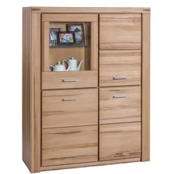 Best 108x140x40 Wohnraum Highboard in Kernbuche - Uhelia Highboards