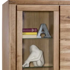 Best 108x200x40 Wohnraum Schrank aus Wildeiche - Maila Vitrinen