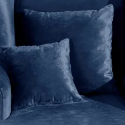 Outlet XXL Sessel in Dunkelblau Samtvelours - Louam Sessel