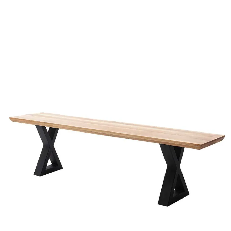 Outlet Zerreiche Küchenbank mit Schweizer Kante - Liberatos Sitzbank