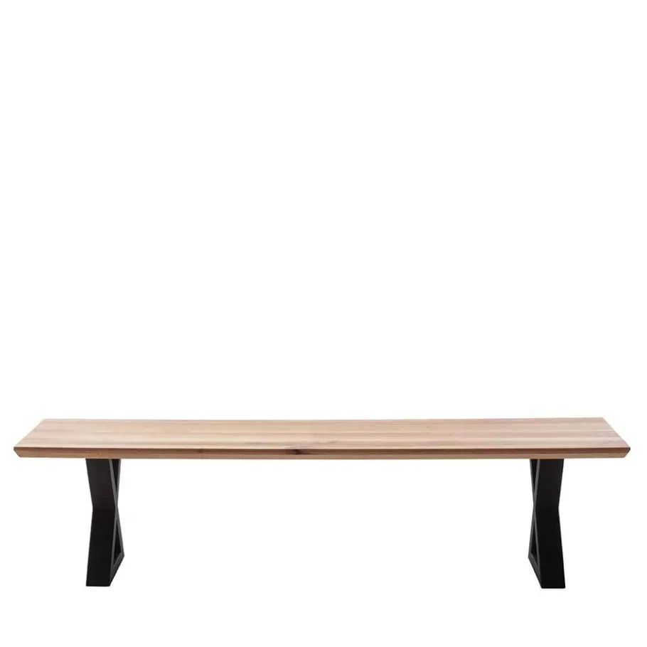 Outlet Zerreiche Küchenbank mit Schweizer Kante - Liberatos Sitzbank