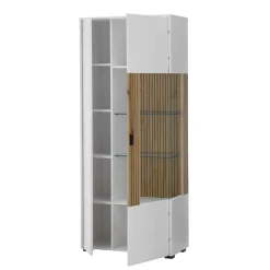 Zweifarbige Wohnzimmervitrine modern - Nenaloro Vitrinen