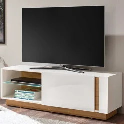 Outlet Zweifarbiges TV Board mit Klappe - Myrda Tv & Hifi-Möbel|Lowboards